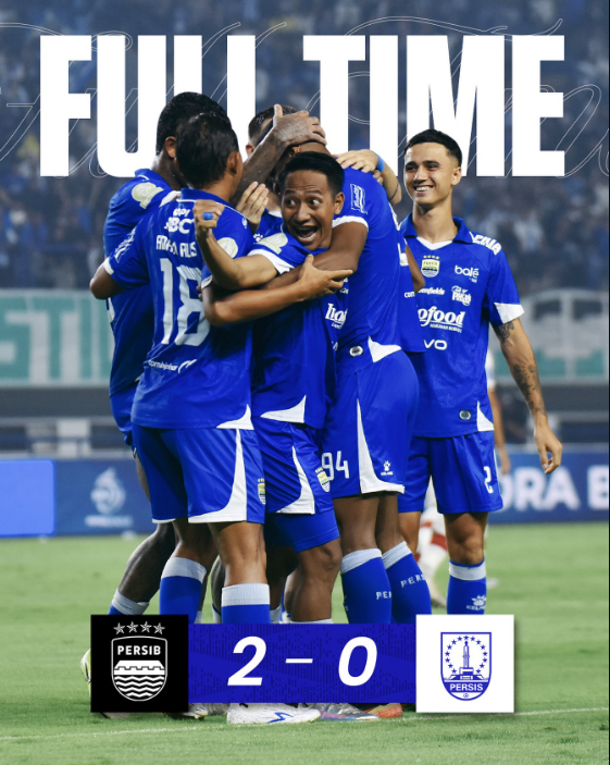 ONG39 Berita Sepak Bola Terbaru & Hasil Pertandingan. Persib 2-0 Persis: Kemenangan Solid Meski Dengan 10 Pemain